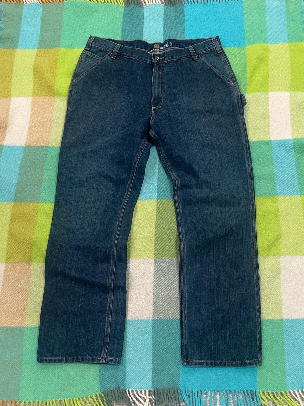 Vintage Carhartt carpenter indigo jeans #workwear #carpenter